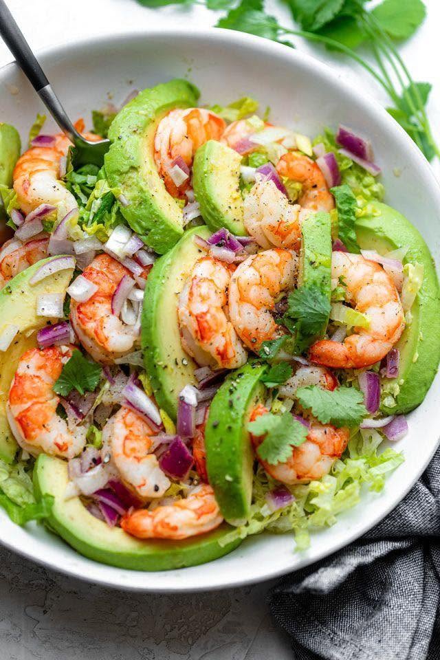 Salad Bơ Tôm Sốt Dầu Giấm Thanh Mát